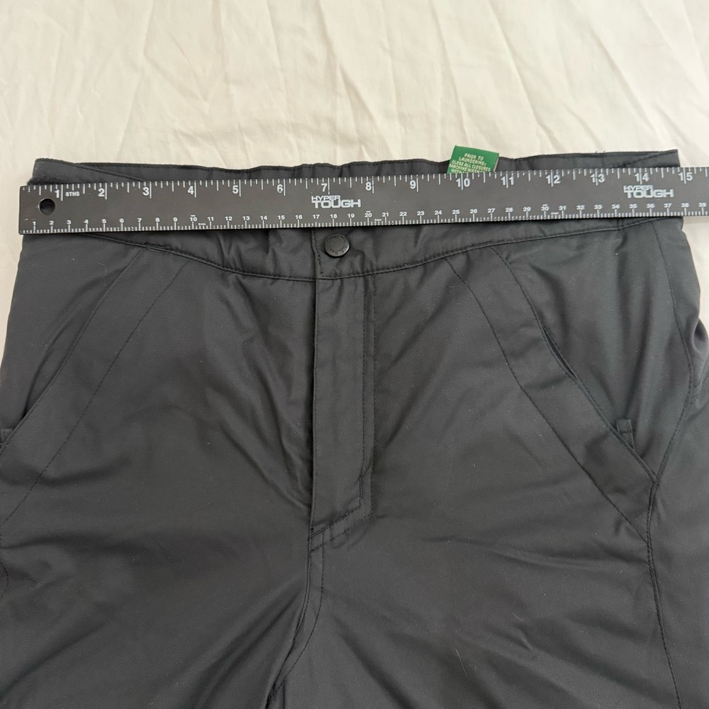 LL Bean Kids Cold Buster Snow Ski Pants Black Winter Waterproof Insulated Sz 12 - Picture 10 of 12